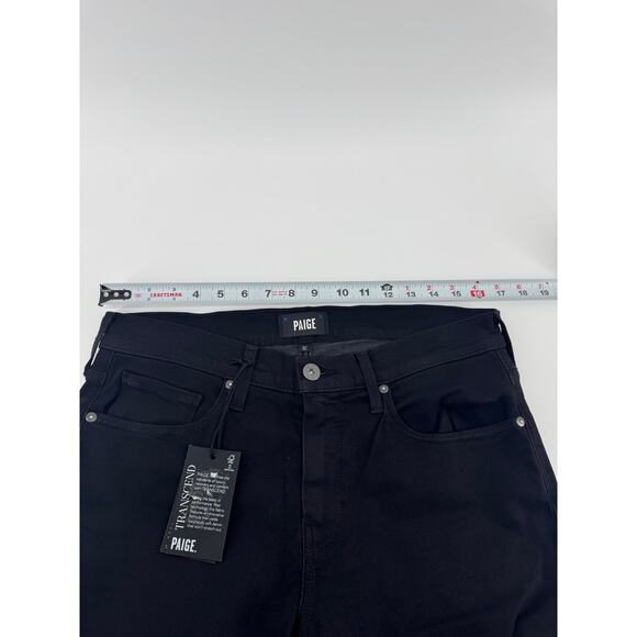 Paige The Federal Slim Straight Jeans Mens Sz 32 NWT Stretch Black Denim - Picture 6 of 10